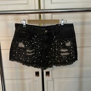 Boutique Brand Bedazzled Shorts